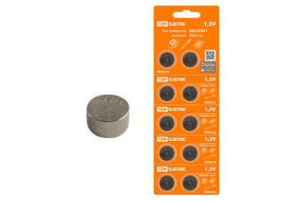 1Элементы питания и аккумуляторы элемент питания ag13/lr44 alkaline 1,5v bp-10 | sq1702-0044 | tdm выгодная цена