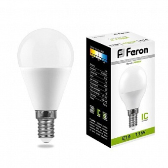 1Лампы (источники света) лампа светодиодная lb-750 (11w) 230v e14 4000k g45 | 25947 | feron выгодная цена