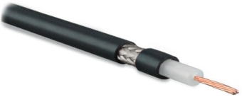 1Кабель коаксиальный (RG) coax-rg58-500 (500 м) кабель коаксиальный rg-58, 50 ом, жила - 20 awg, внешний диаметр 4.95мм, pvc, черный | 254850 | hyperline выгодная цена