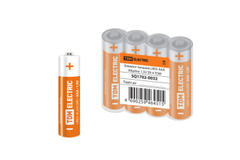 1Элементы питания и аккумуляторы элемент питания lr03 aaa alkaline 1,5v sr-4 | sq1702-0032 | tdm выгодная цена