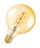 Лампы (источники света) лампа светодиодная led, vintage 1906 led dim cl globe125 fil gold 25 dim 4, 5w/820 e27 | 4058075270008 | osram выгодная цена