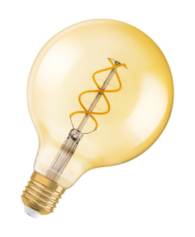 1Лампы (источники света) лампа светодиодная led, vintage 1906 led dim cl globe125 fil gold 25 dim 4, 5w/820 e27 | 4058075270008 | osram выгодная цена
