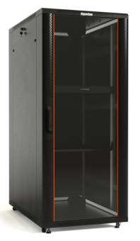 1Шкафы и стойки телекоммуникационные 19 ttb-1861-as-ral9004 шкаф напольный 19-дюймовый, 18u, 988x600х1000 мм (вхшхг) | 395969 | hyperline выгодная цена