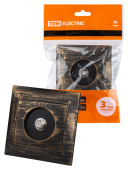 Розетки, выключатели, звонки электрические розетка sat (f-разъем) 0-2400мгц старинная бронза "лама" | sq1815-0762 | tdm выгодная цена
