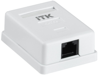 1Розетки, адаптеры и модули Keystone розетка настенная инф. rj-45 кат. 5е 1-порт | cs2-1c5eu-12 | itk выгодная цена