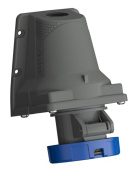 Разъемы промышленные розетка для монтажа на поверхность easy&safe 332ers9w, 32a, 3p+e, ip67, 9ч|2cma101246r1000| abb выгодная цена