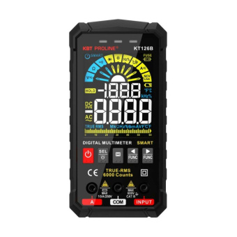 1Измерительное оборудование мультиметр цифровой smart с true rms kt 126в proline | 86329 | квт выгодная цена