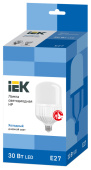Лампы (источники света) лампа светодиодная led 30вт е27 230в 6500к hp | lle-hp-30-230-65-e27 | iek выгодная цена