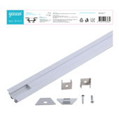 Ленты светодиодные профиль для ленты led угловой - 1m 1/50 | bt412 | gauss выгодная цена