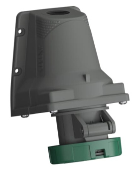 1Разъемы промышленные розетка для монтажа на поверхность easy&safe 332ers2w, 32a, 3p+e, ip67, 2ч|2cma101240r1000| abb выгодная цена