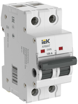 1Модульное оборудование (выключатели, УЗО, АВДТ,  УЗДП) armat выключатель нагрузки swn 2p 125а | ar-swn-2-125 | iek выгодная цена