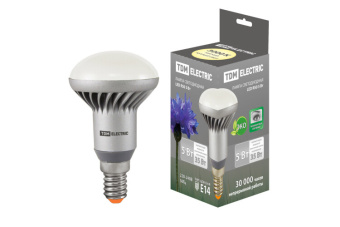 1Лампы (источники света) лампа светодиодная led 5вт e14 220в 3000к r50 отражатель (рефлектор) | sq0340-0057 | tdm выгодная цена