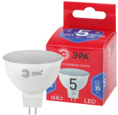 Лампы (источники света) лампа светодиодная эко led mr16-5w-865-gu5.3 r (диод, софит, 5вт, хол, gu5.3) | б0045349 | эра выгодная цена