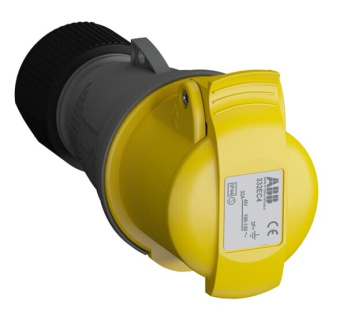 1Разъемы промышленные розетка кабельная easy&safe 332ec4,32а,3p+e,ip44,4ч|2cma102038r1000| abb выгодная цена