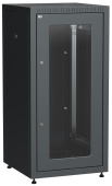 Шкафы и стойки телекоммуникационные 19 шкаф linea e 24u 600х600мм двери 2шт стек. и метал. чер. | le05-24u66-gm | itk выгодная цена