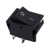 Кнопки, светосигнальные лампы и кнопочные посты выключатель клавишный 250v 15а (4с) (on)-off черный б/фикс | 36-2380 | rexant выгодная цена