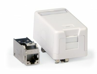 1КОМПЬЮТЕРНЫЕ АКСЕССУАРЫ инф розетка на din рейку cat6a keystone | rnk6afsdin | dkc выгодная цена