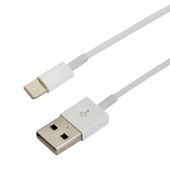 КОМПЬЮТЕРНЫЕ АКСЕССУАРЫ usb кабель для iphone 5/6/7 моделей шнур 1 м белый | 18-1121 | rexant выгодная цена