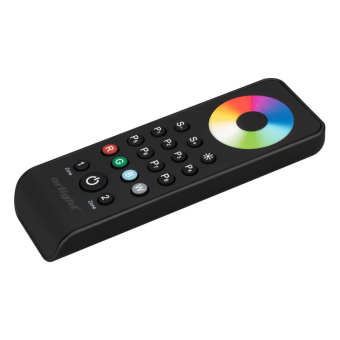 1Ленты светодиодные пульт smart-r43-rgbw black (2 зоны, 2.4g) (arlight, ip20 пластик, 5 лет) | 031938 | arlight выгодная цена