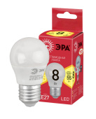 Лампы (источники света) лампа cветодиодная eco led p45-8w-827-e27 (диод, шар, 8вт, тепл, e27) (10/100/3600) | б0030024 | эра выгодная цена