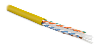 1Кабель витая пара (UTP, FTP) uutp4-c6-s23-in-lszh-yl-100 (100 м) кабель витая пара u/utp, категория 6, 4 пары (23 awg), одножил. (solid), lszh, нг(а)-hf| 273525 | hyperline выгодная цена