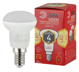 1Лампы (источники света) лампа cветодиодная eco led r39-4w-827-e14 (диод, рефлектор, 4вт, тепл, e14) (10/100/4900) | б0020631 | эра выгодная цена