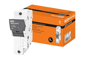 1Модульное оборудование (выключатели, УЗО, АВДТ,  УЗДП) держатель плавких вставок дпв 22х58 1п | sq0216-0007 | tdm выгодная цена