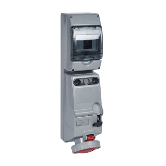 1Разъемы промышленные комбинированный щиток - p17 tempra pro - с рейкой din - ip 66 - 380/415 в~ - 63 a - 3к+н+з | 057299 | legrand выгодная цена