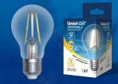Лампы (источники света) лампа светодиодная led-a60-12w/3000k/e27/cl/dim gla01tr led диммируемая. "груша" прозр серия air. 3000k | ul-00005183 | uniel выгодная цена