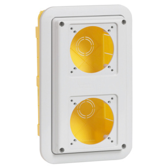 1Разъемы промышленные коробка для скрытого монтажа - p17 tempra pro - ip 55 - для 2 встраиваемых розеток 16 а | 057721 | legrand выгодная цена