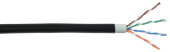 Кабель витая пара (UTP, FTP) каб. в. п. u/utp кат. 5e 4х2х24awg solid lszh/ldpe чер. | lc3-c5e04-189 | itk выгодная цена