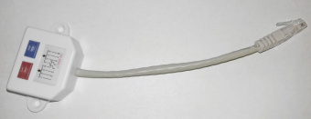 1Розетки, адаптеры и модули Keystone разветвитель (y-адаптер) кат.5е 1rj45-2xrj45, белый | cs7-1c5eu-y2 | itk выгодная цена