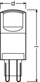 Лампы (источники света) лампа светодиодная parathom pin 3, 8w, g9 ledppin40 cl 3, 8w/840 230v g9 fs1 | 4058075812710 | osram выгодная цена