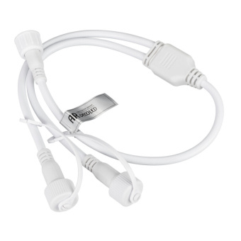 1Ленты светодиодные коннектор питания ard-classic-sync-rgb white (230v, 2 ports) (ardecoled, закрытый) | 031803 | arlight выгодная цена