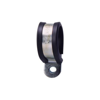 1Металлорукав хомут pclip/25ss, нерж.сталь/пвх, серый/черный, d25, 10 шт. в пачке | 7tca296050r0542 | abb выгодная цена
