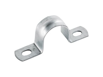 1Трубы и аксессуары скоба оцинкованная с двумя отверстиями, для трубы d14мм (1уп = 100шт) | 43614 | ecoplast выгодная цена