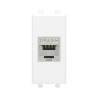 1Розетки, выключатели, звонки электрические компьютерная розетка rj-45 без шторки модульная, кат.5е экранированная, "avanti", "белое облако", 1 модуль | 4400761 | dkc выгодная цена