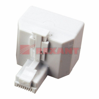 1КОМПЬЮТЕРНЫЕ АКСЕССУАРЫ компьютерный двойник rj-45(8p-8c) (штекер - 2 гнезда) | 03-0102 | rexant выгодная цена