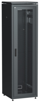 1Шкафы и стойки телекоммуникационные 19 шкаф сетевой 19" linea n 33u 600х800 мм перфорированная передняя дверь черный | ln05-33u68-p | itk выгодная цена