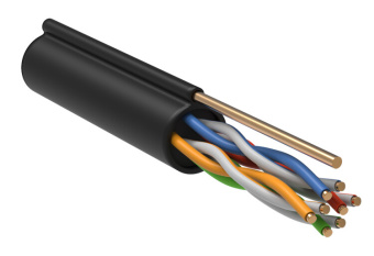 1Кабель витая пара (UTP, FTP) витая пара u/utp 5e 24awg 4pr ldpe 1м трос 305м рф generica | bc3-c5e04-159-305-r-g | iek выгодная цена