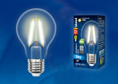 Лампы (источники света) лампа светодиодная led-a60-12w/3000k/e27/cl pls02wh led. "груша" прозр. серия sky. 3000к . | ul-00004866 | uniel выгодная цена