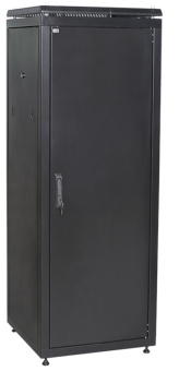 1Шкафы и стойки телекоммуникационные 19 шкаф сетевой 19" linea n 18u 600х600 мм металлическая передняя дверь черный | ln05-18u66-m | itk выгодная цена