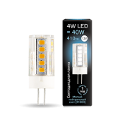 Лампы (источники света) лампа светодиодная led 4вт g4 12в 4100к керамика | 207307204 | gauss выгодная цена