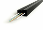 Оптический кабель hyperline fo-ftth-in-9s-4-lszh-bk кабель волоконно-оптический 9/125 (smf-28) одномод, 4 волокна, самонесущий | 358923 | hyperline выгодная цена