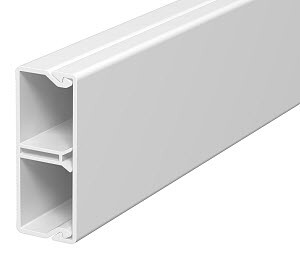 1Кабельные каналы мини-канал wdk с крышкой 20x50x2000 мм (борт 20 мм, крышка 50 мм, перегородка) пвх белый ral 9010 | 6168744 | obo bettermann выгодная цена