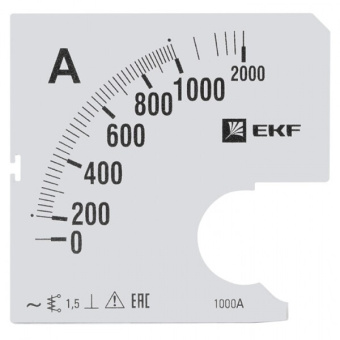 1Измерительное оборудование шкала сменная для a961 1000/5а-1,5 ekf proxima | s-a961-1000 | ekf выгодная цена