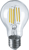 Лампы (источники света) лампа светодиодная led 6вт е27 230в 4000к nll-f-a60-6-230-4k-e27 грушевидная прозрачная | 61344 | navigator выгодная цена