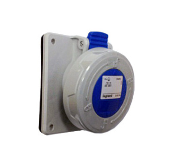 1Разъемы промышленные встраиваемая розетка - p17 tempra pro - ip 66/67 - 200/250 в~ - 32 a - 2к+з | 555484 | legrand выгодная цена