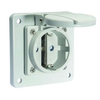 1Разъемы промышленные розетка панельная schuko фланец 75х75 schuko ip54 серая qc 16a 250v i 7110909-bals i bals выгодная цена