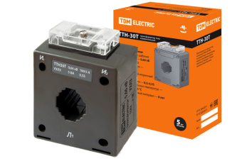 1Трансформаторы трансформатор тока ттн 30t/100/5- 5va/0,5s-р | sq1101-1070 | tdm выгодная цена